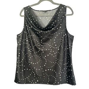 Ann Taylor Cowl Neck Starry Sleeveless Top
